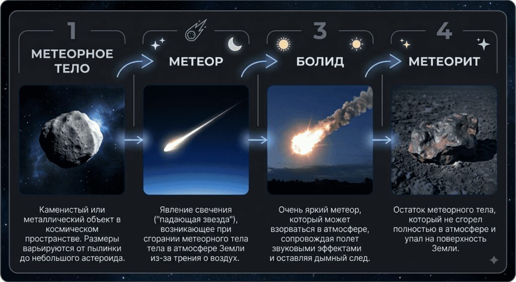 Классификация метеорных тел