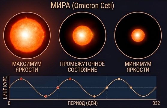 Пульсирующая переменная звезда Мира